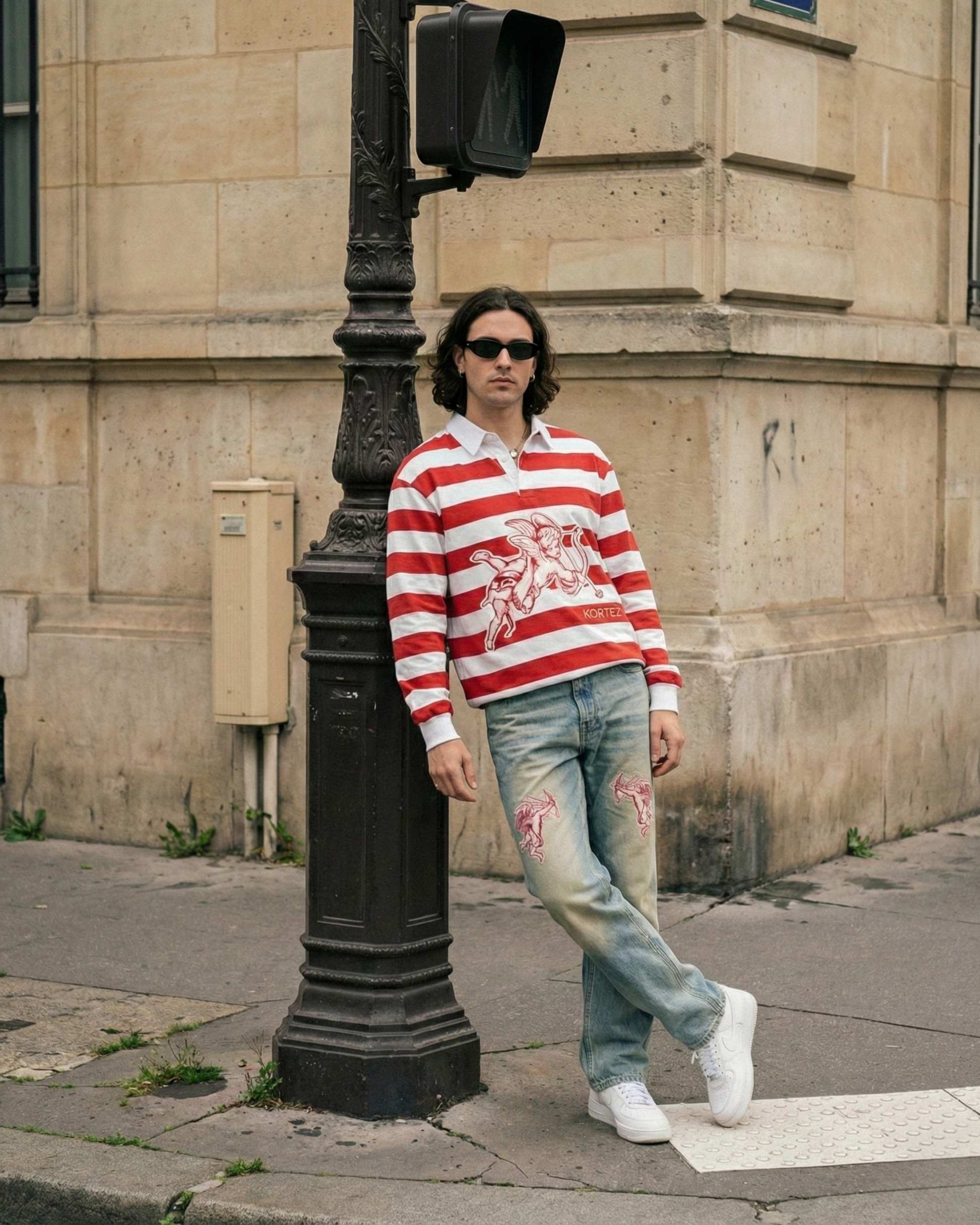 KORTEZ - Cupid Stripe Polo Shirt