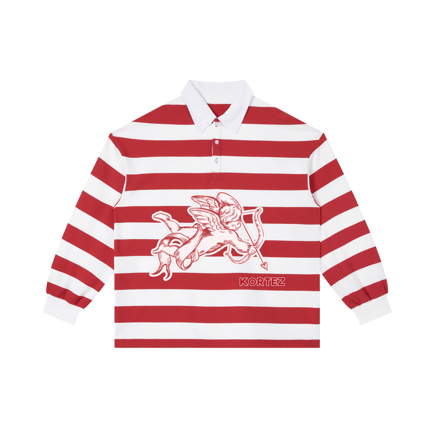 KORTEZ - Cupid Stripe Polo Shirt
