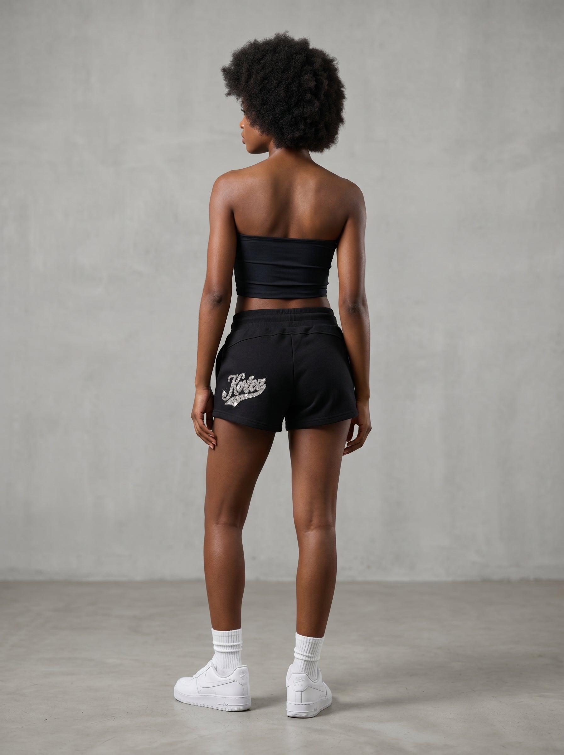 KORTEZ - Cropped Tube Top / Black