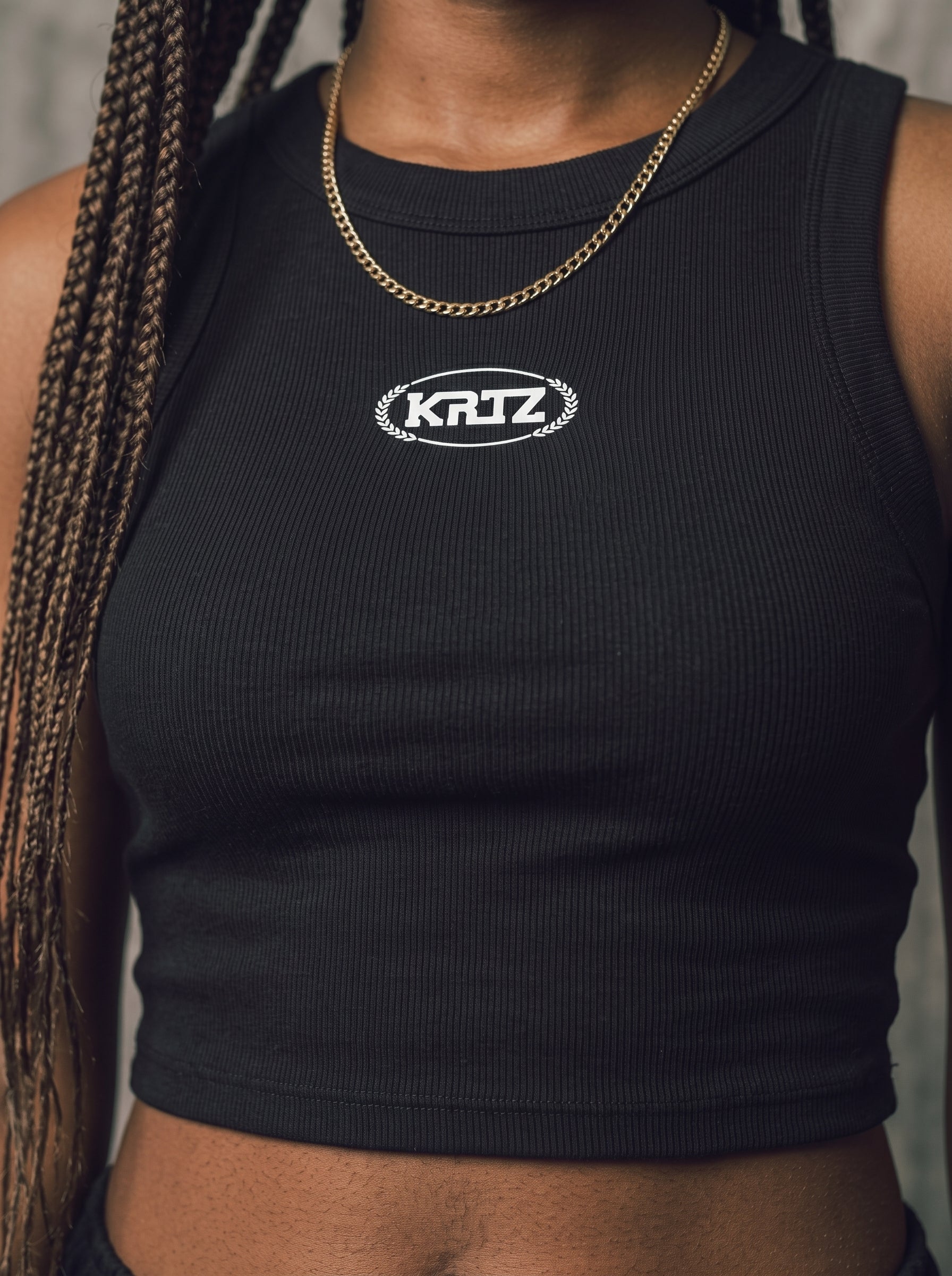 KORTEZ - Essential Crop Tanks / Black