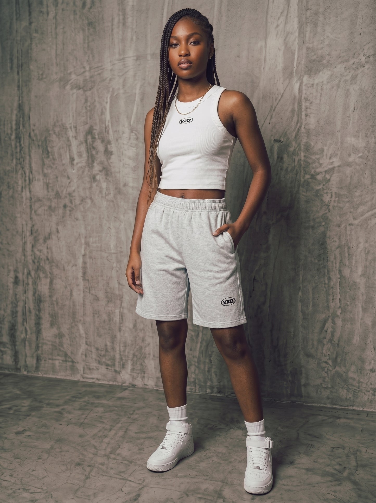 KORTEZ - Essential Crop Tanks / White