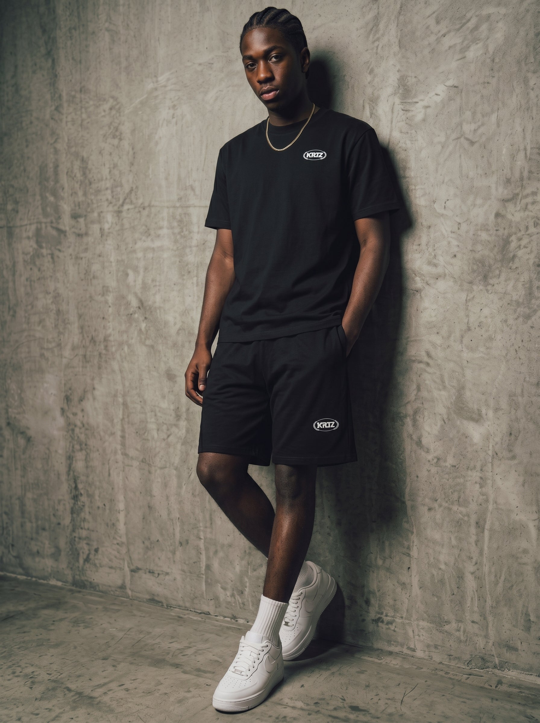 KORTEZ - Essential Heavyweight Shorts / Black