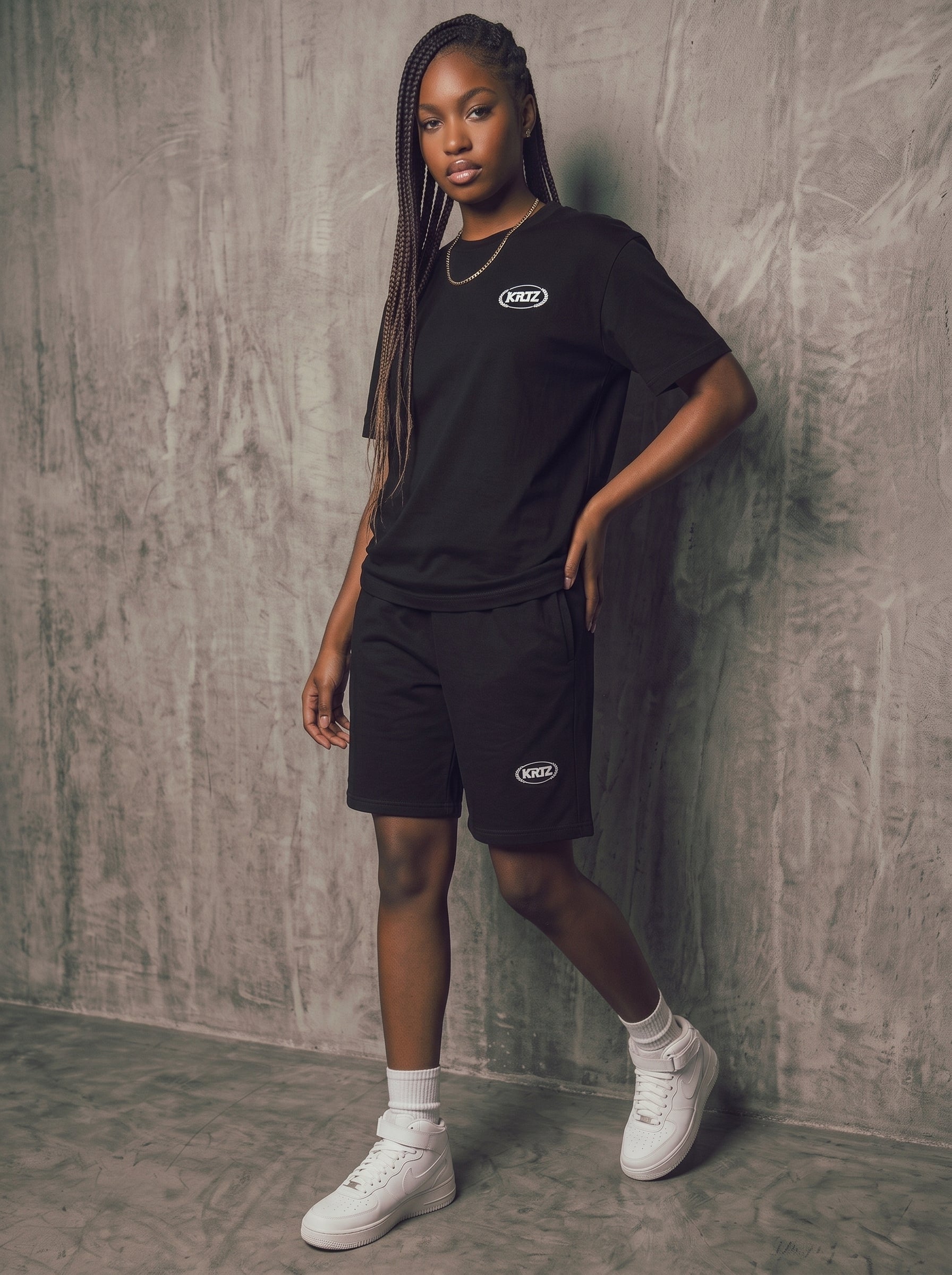 KORTEZ - Essential Heavyweight Shorts / Black