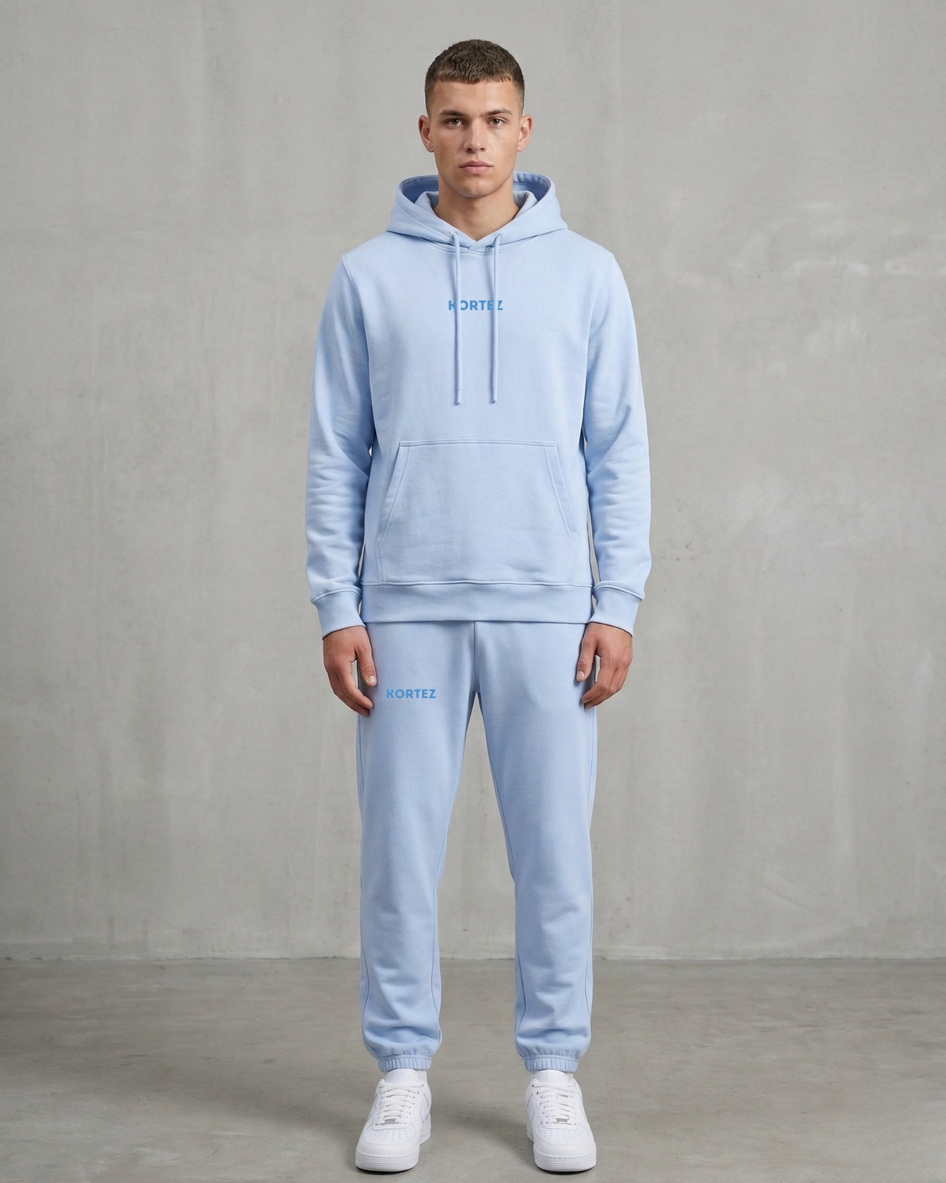 KORTEZ - Essential Hoodie / Baby Blue