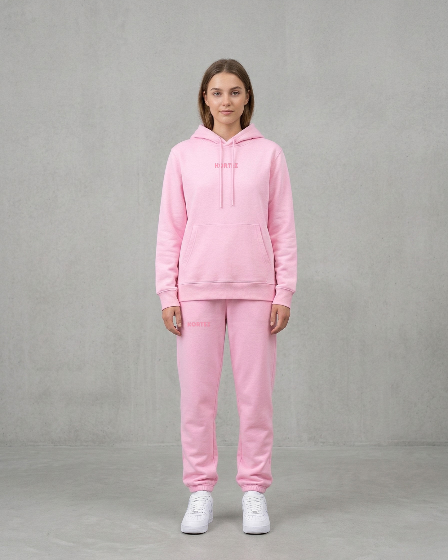 KORTEZ - Essential Hoodie / Baby Pink