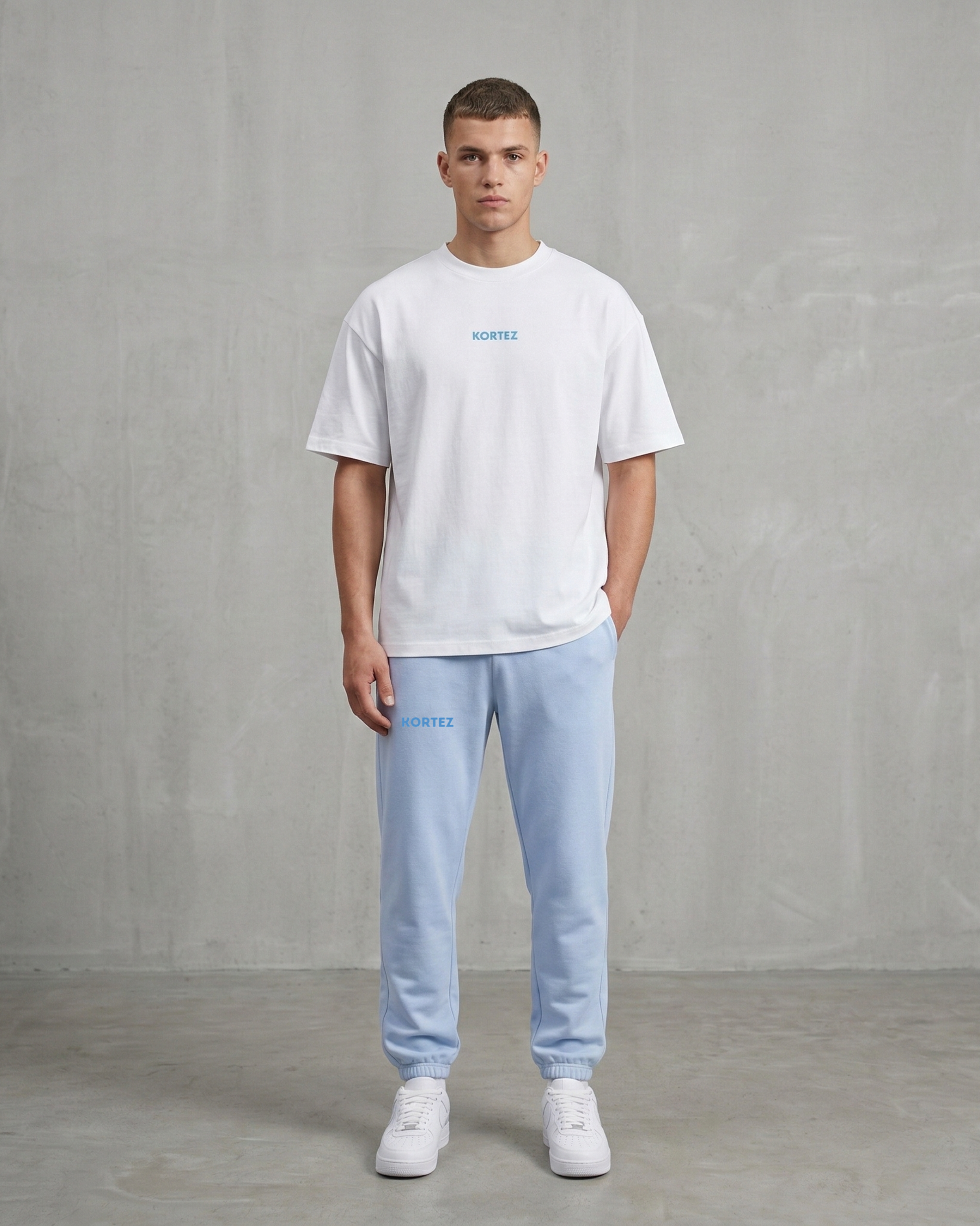 KORTEZ - Essential Tee / Blue Logo