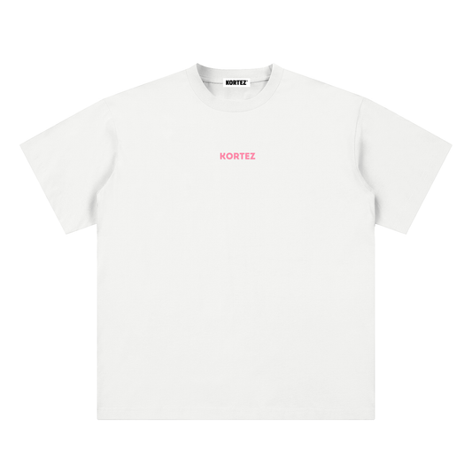 KORTEZ - Essential Tee / Pink Logo