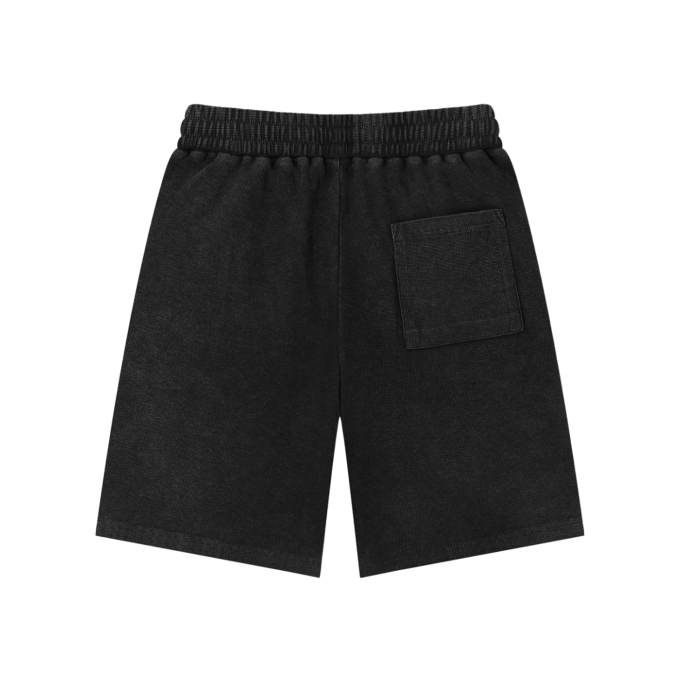KORTEZ - Essential Waffle Knit Shorts / Black