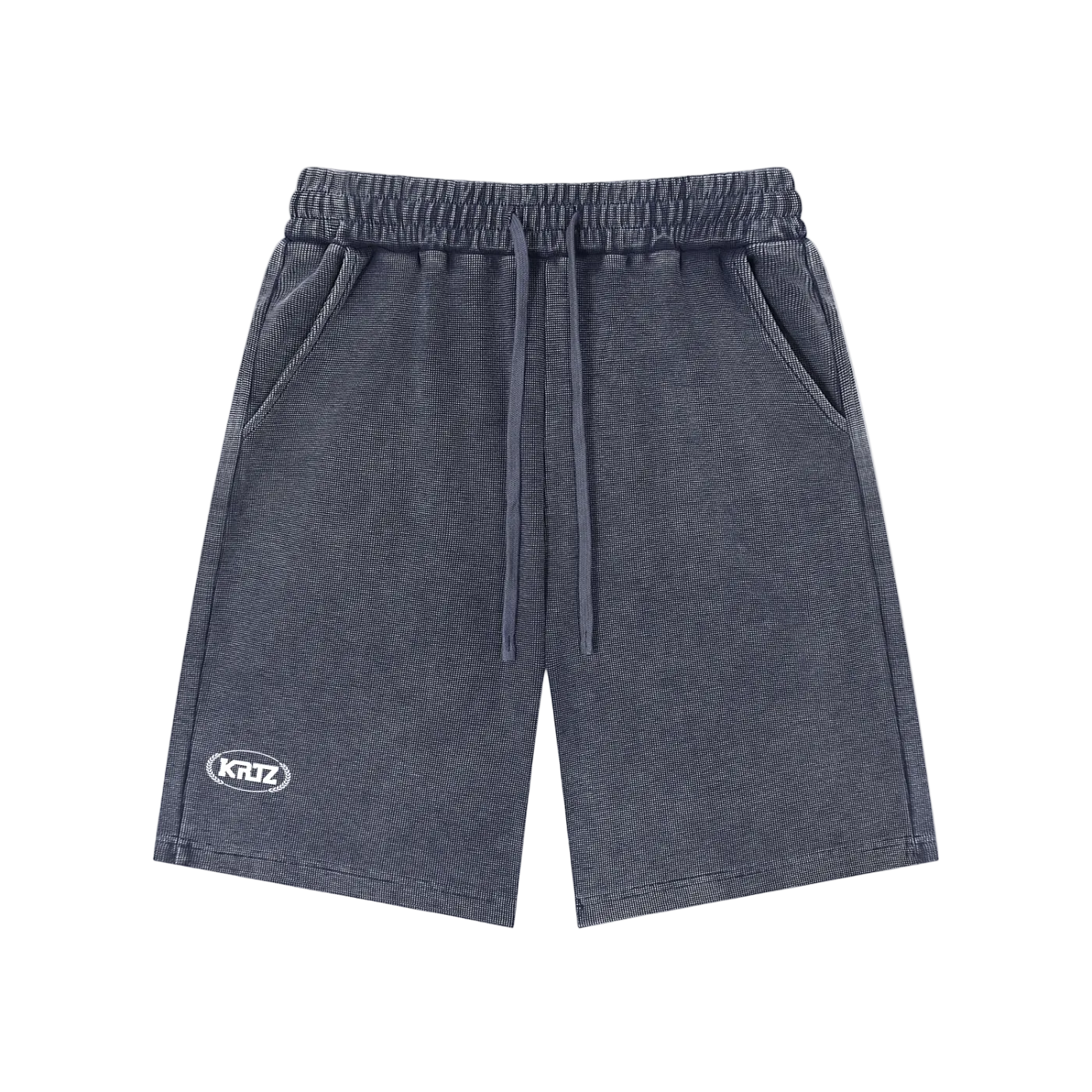KORTEZ - Essential Waffle Knit Shorts / Blue