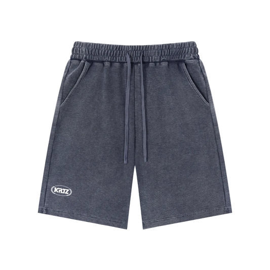 KORTEZ - Essential Waffle Knit Shorts / Blue