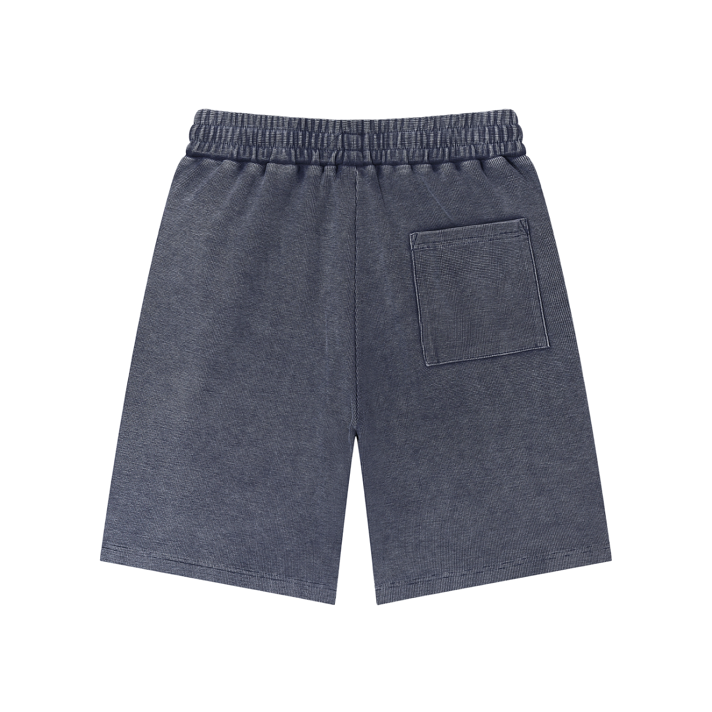 KORTEZ - Essential Waffle Knit Shorts / Blue