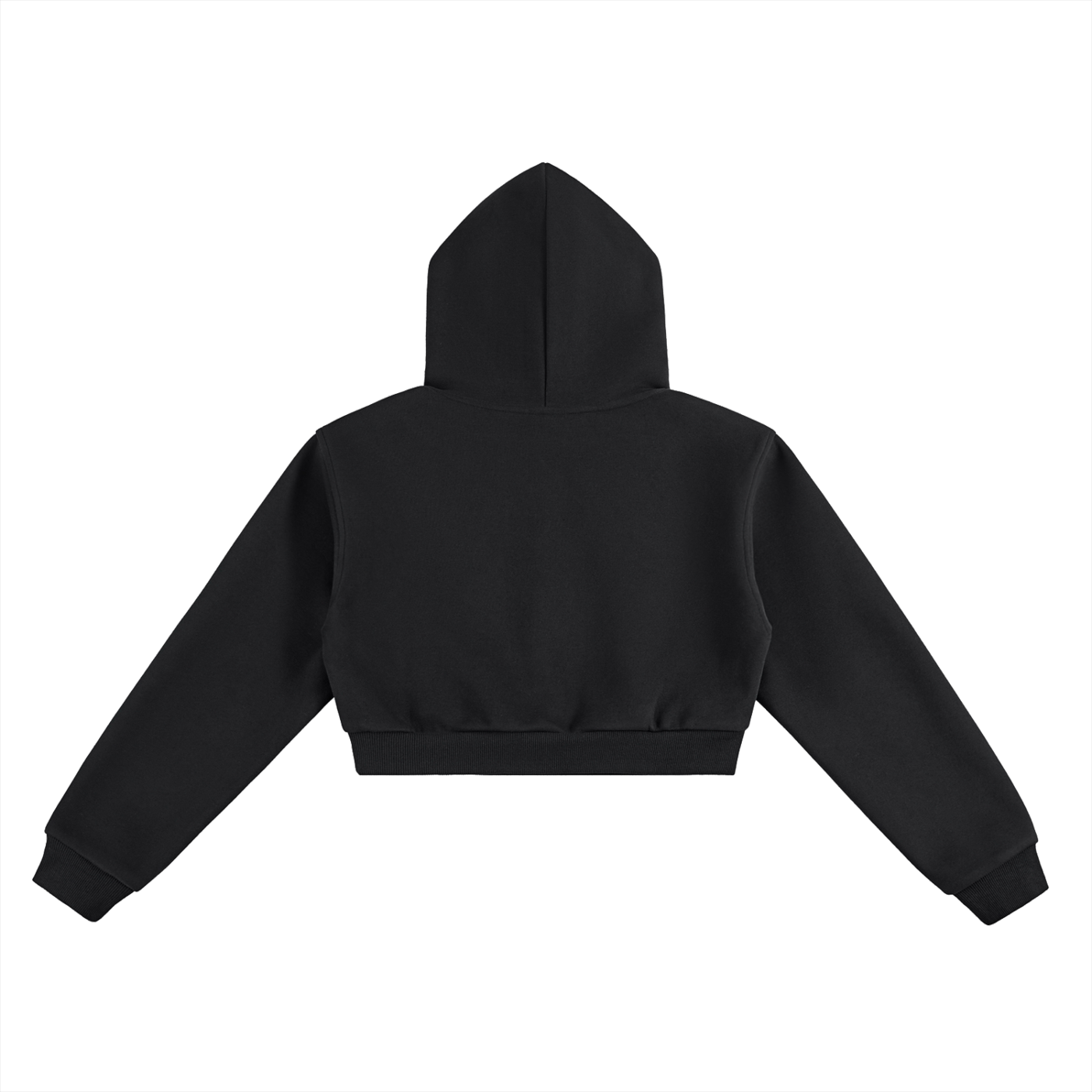 KORTEZ – Femme Essential Cropped Hoodie / Black