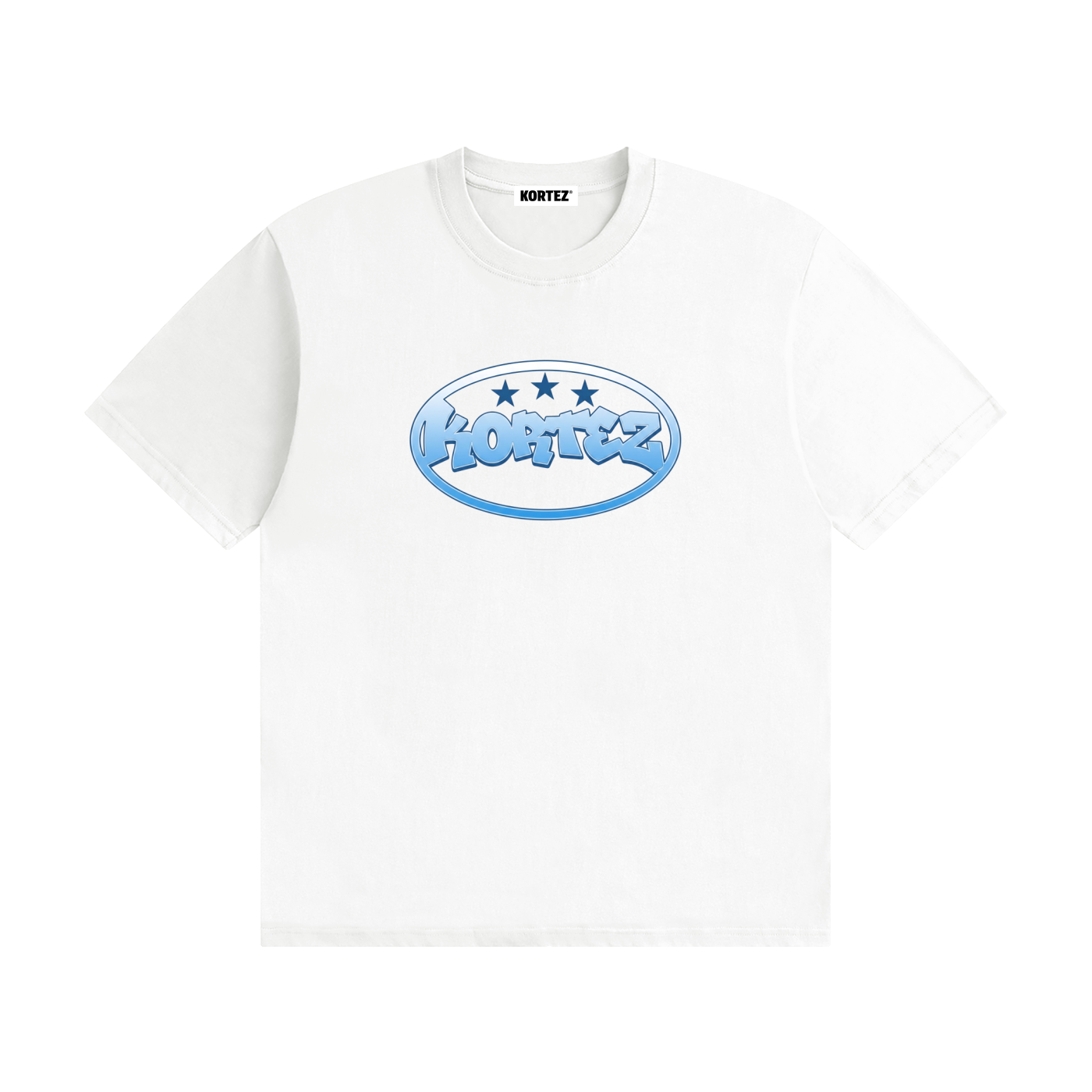 KORTEZ - Frost Star Bubble Heavyweight Tee / White