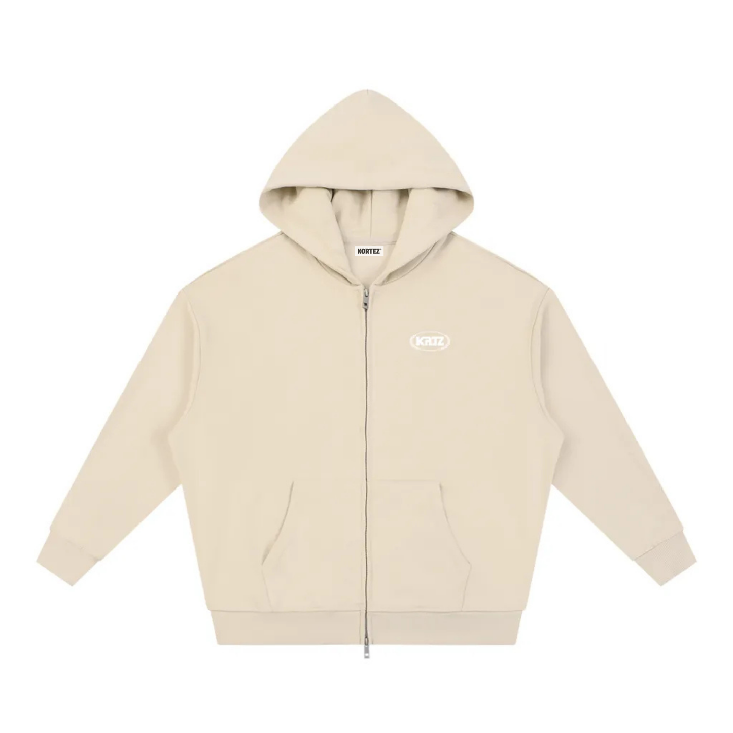 KORTEZ - Full Zip Hoodie / Apricot