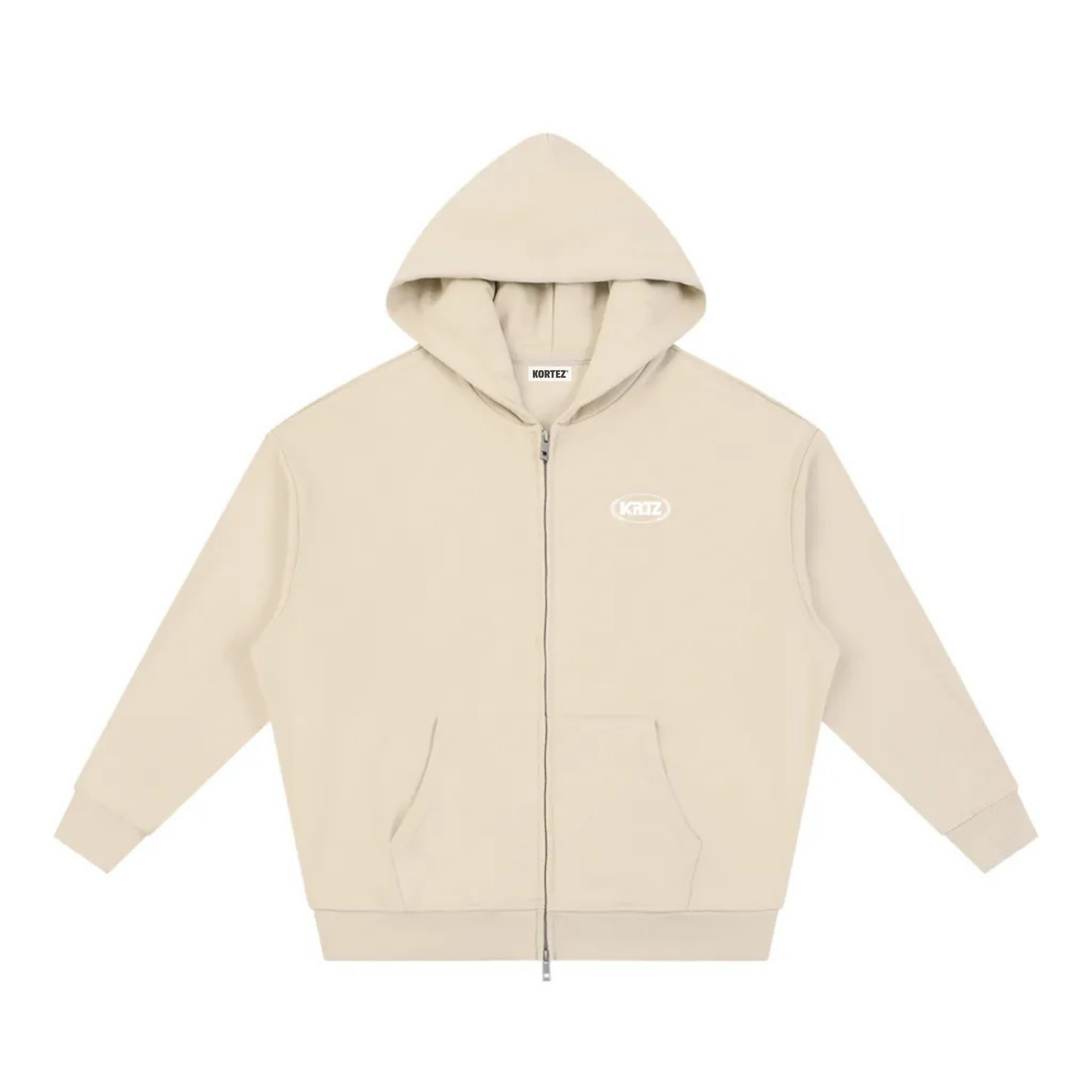 KORTEZ - Full Zip Hoodie / Apricot