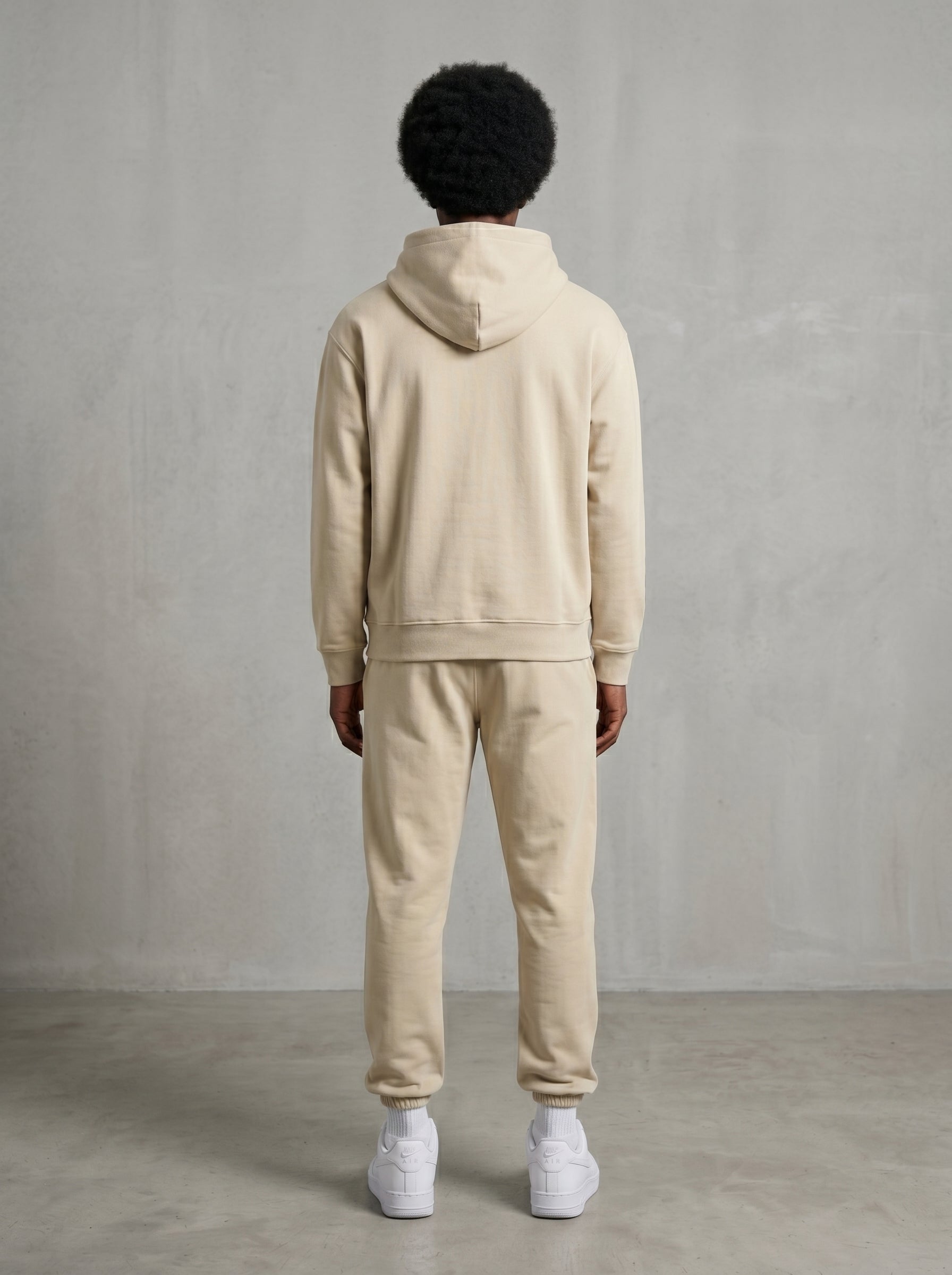 KORTEZ - Full Zip Hoodie / Apricot