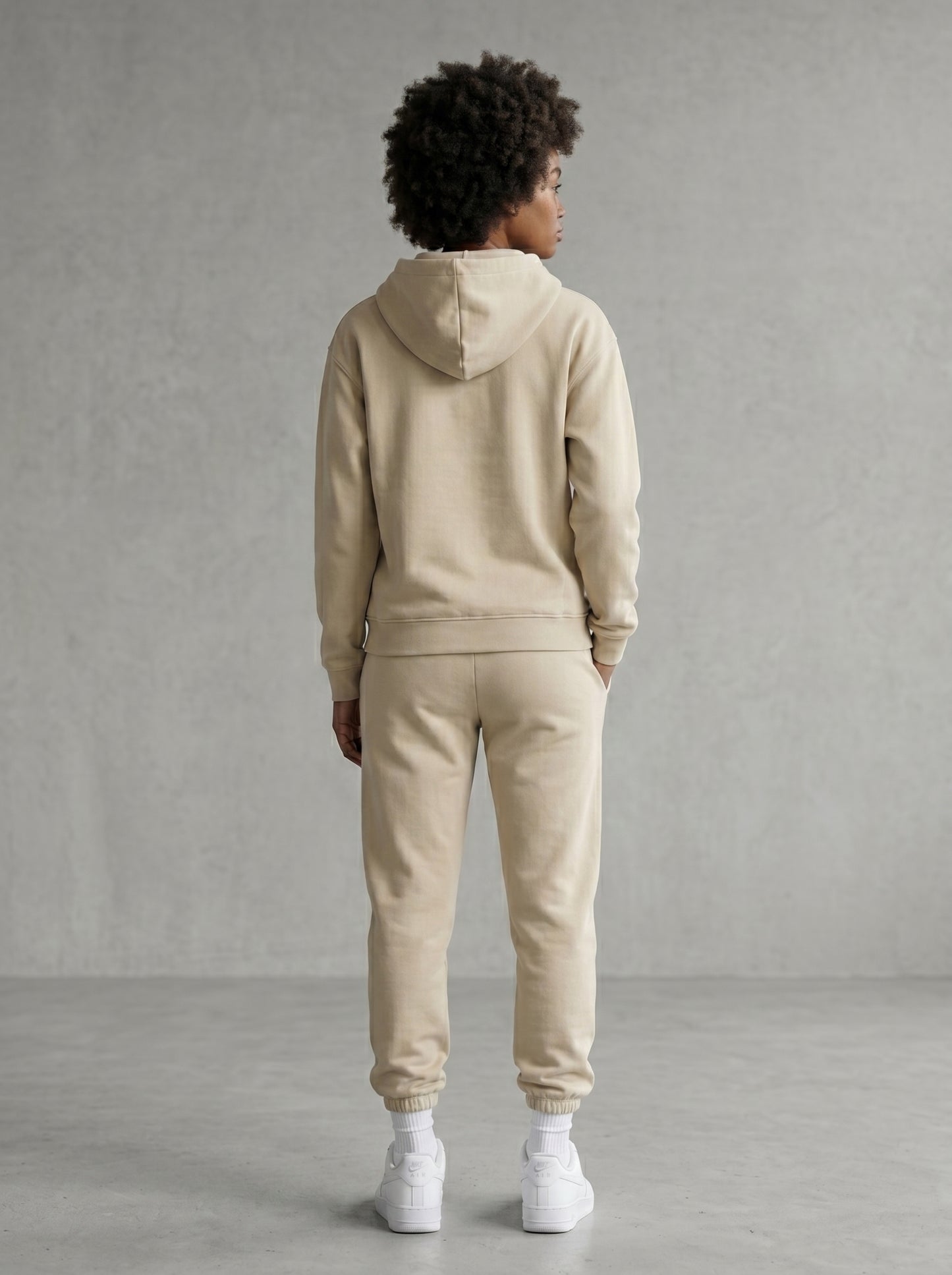 KORTEZ - Full Zip Hoodie / Apricot