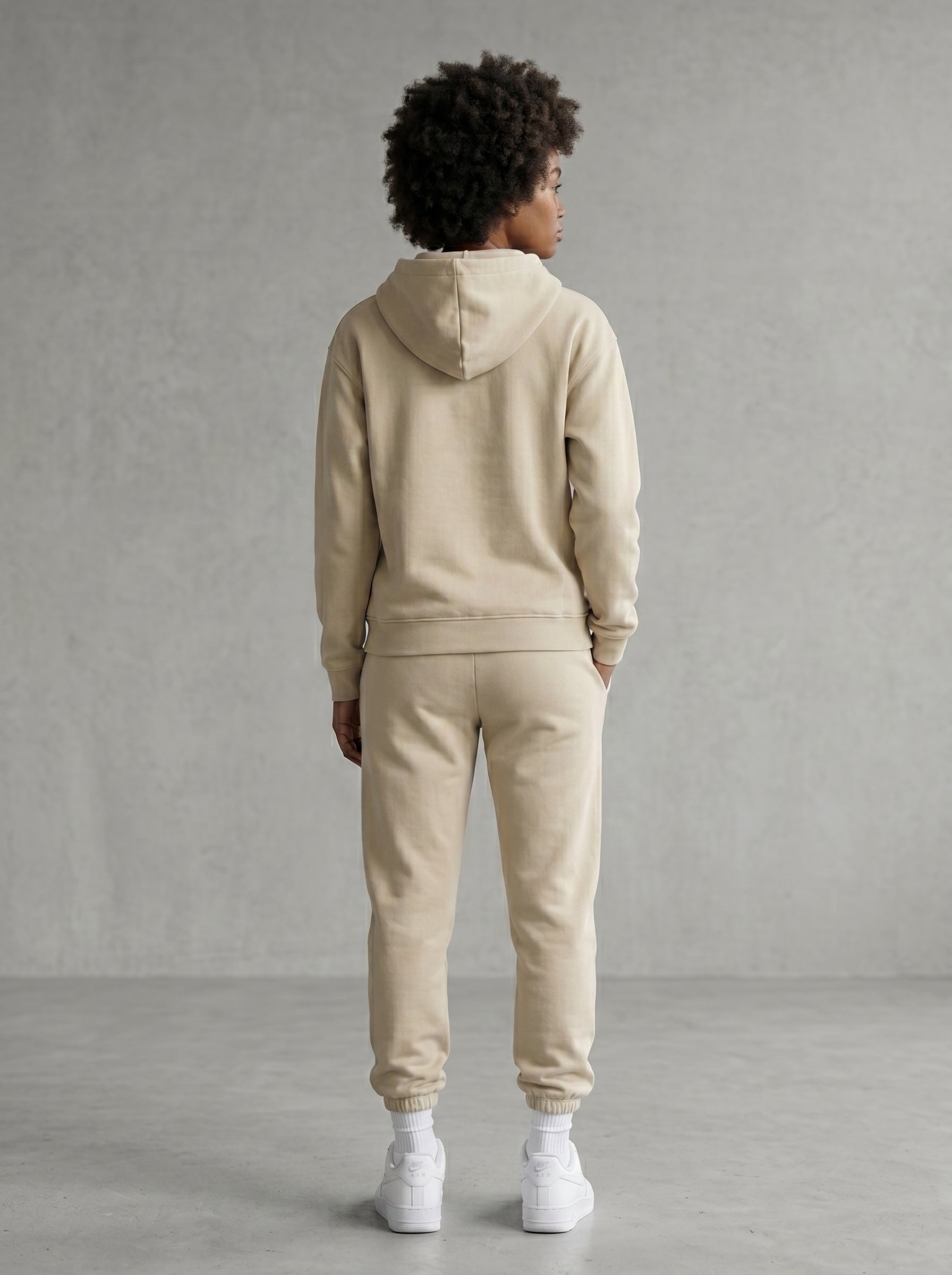 KORTEZ - Full Zip Hoodie / Apricot