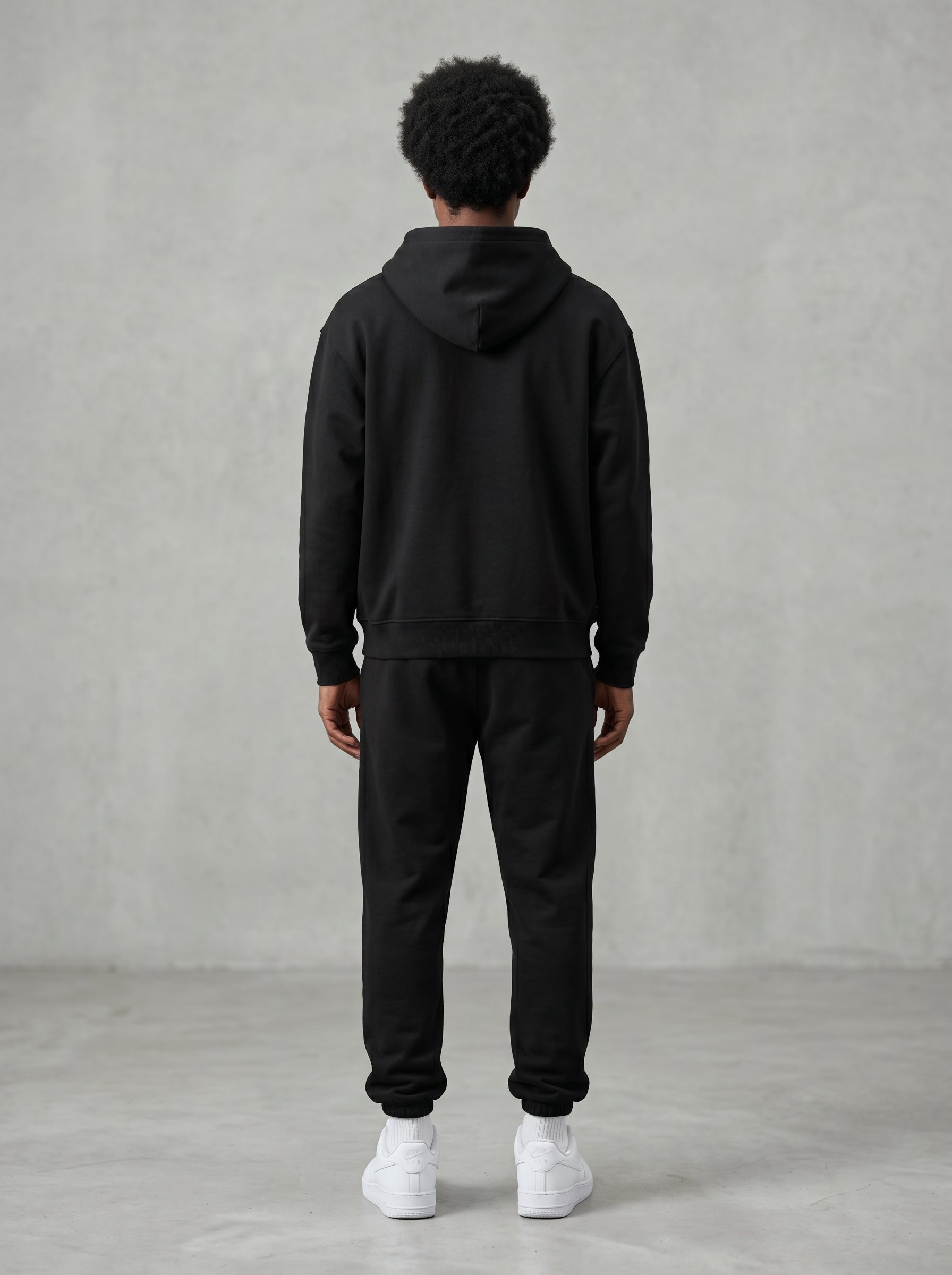 KORTEZ - Full Zip Hoodie / Black