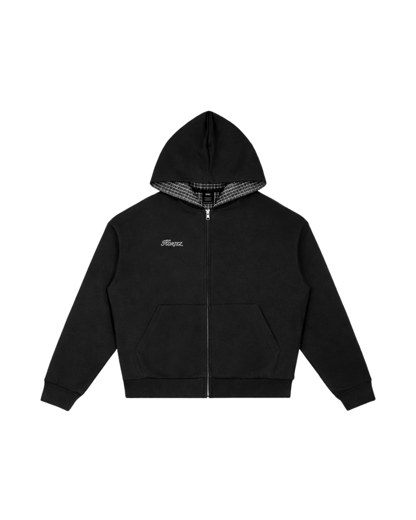 KORTEZ – Heritage Zip Hoodie / Black