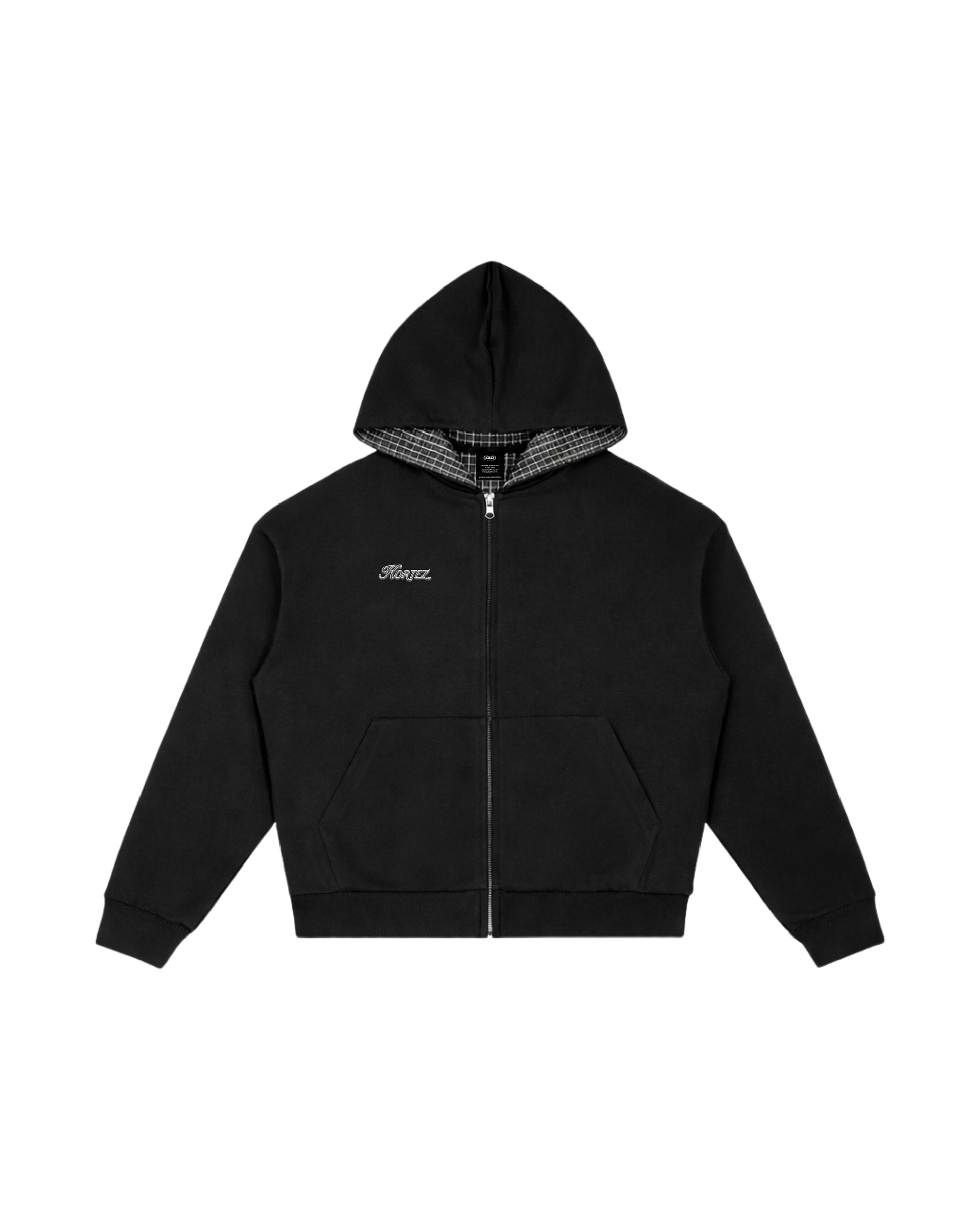 KORTEZ – Heritage Zip Hoodie / Black