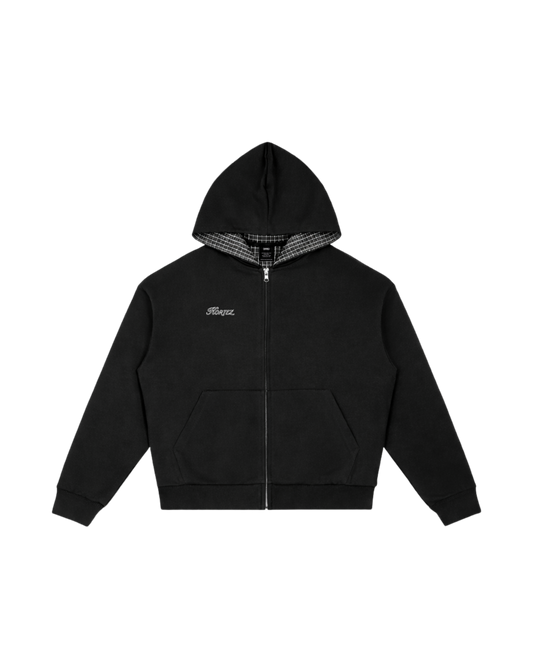 KORTEZ – Heritage Zip Hoodie / Black