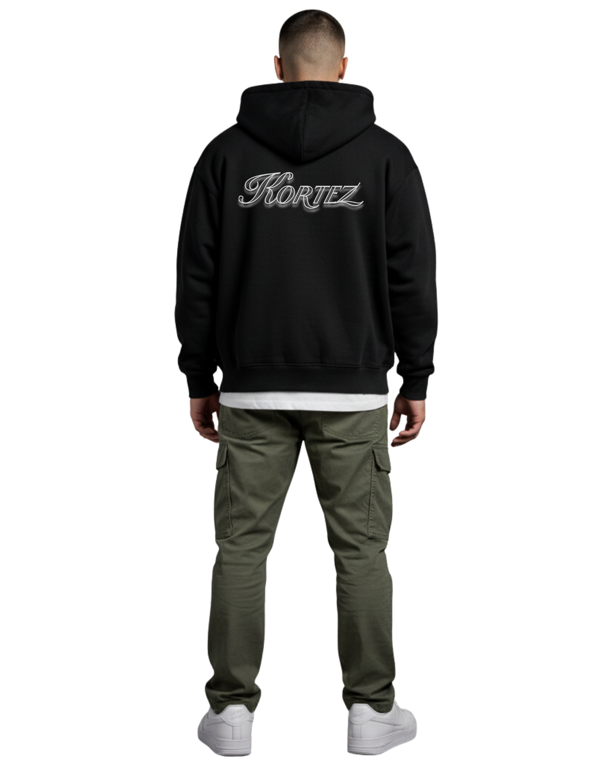 KORTEZ – Heritage Zip Hoodie / Black