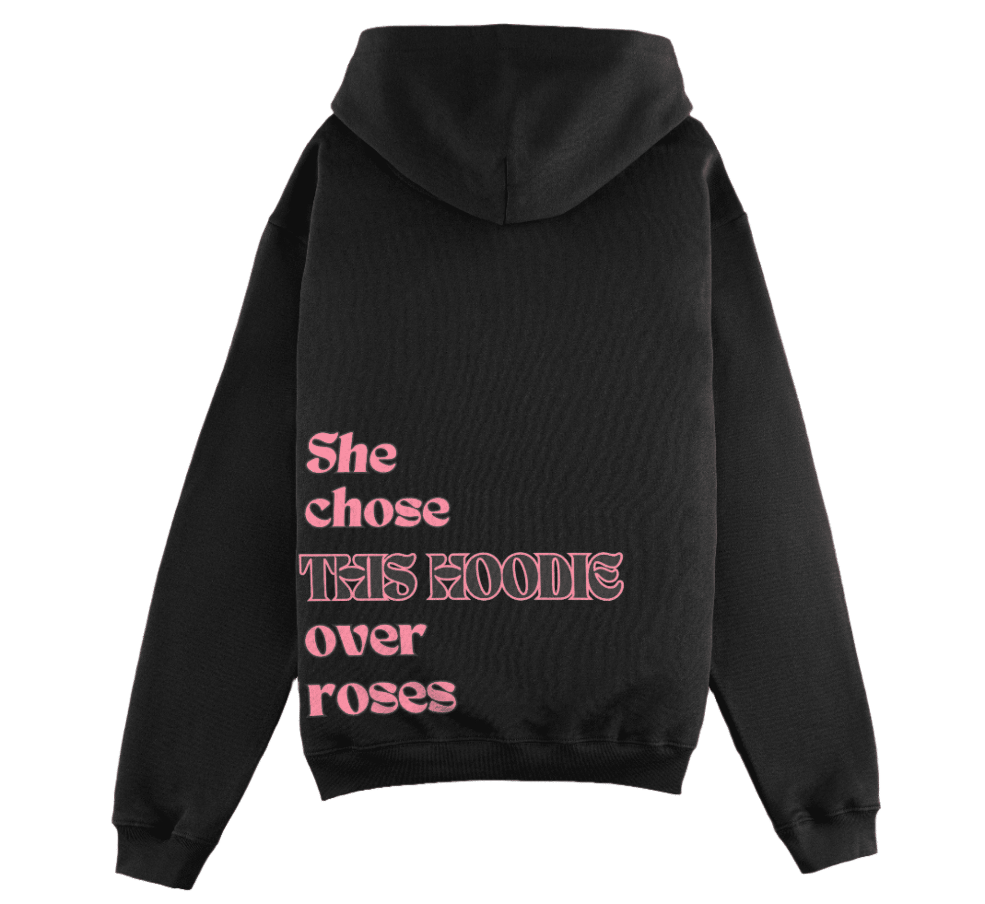 KORTEZ - Hoodie Over Roses (Black)