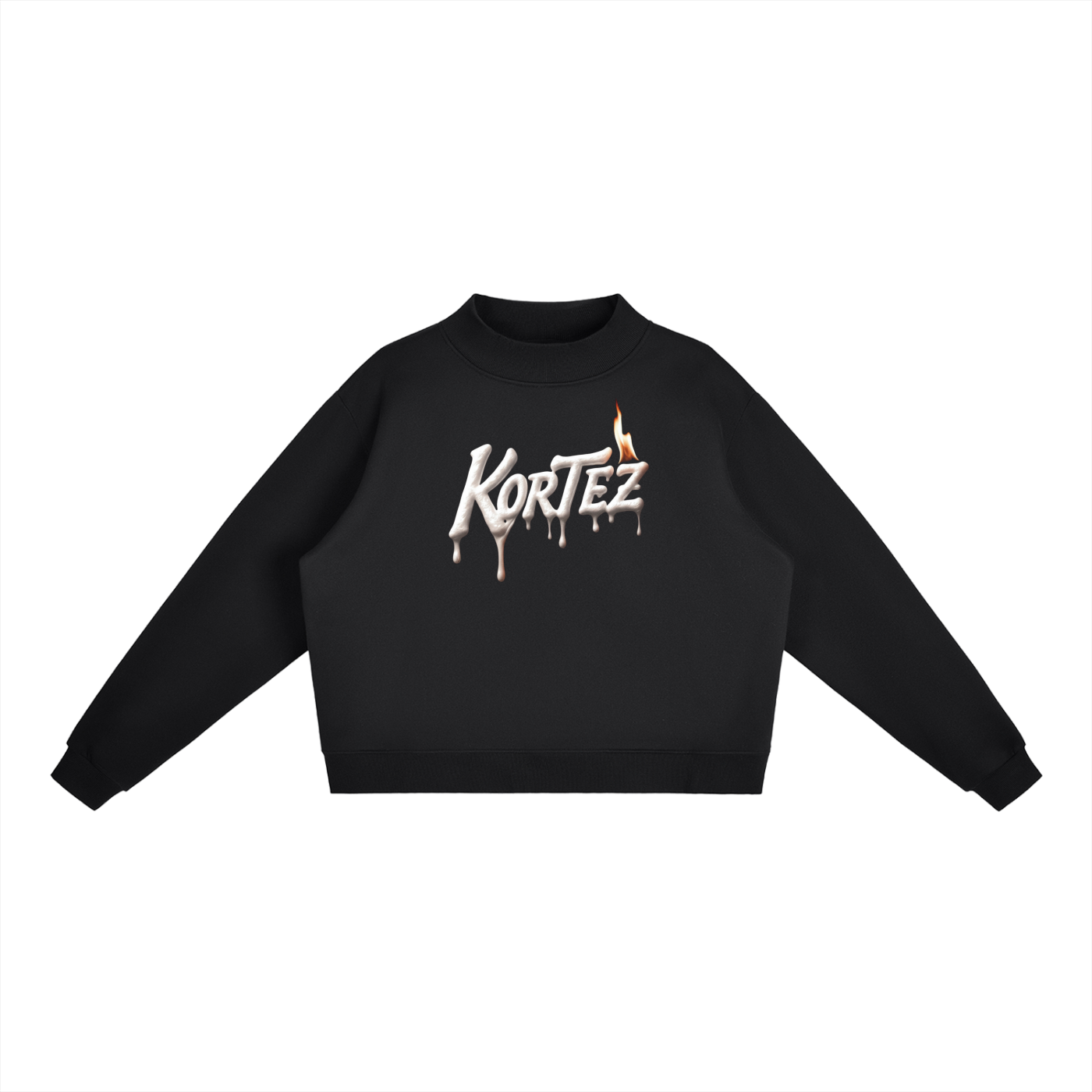 KORTEZ – Melting Logo Fleece Sweatshirt