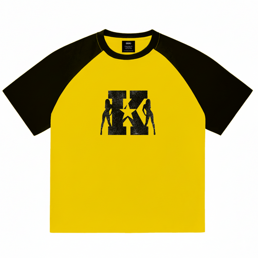 KORTEZ - Models Oversized Tee / Yellow & Black