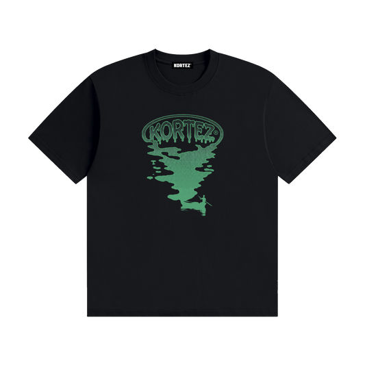 KORTEZ - Monsoon Drift Heavyweight Tee / Black