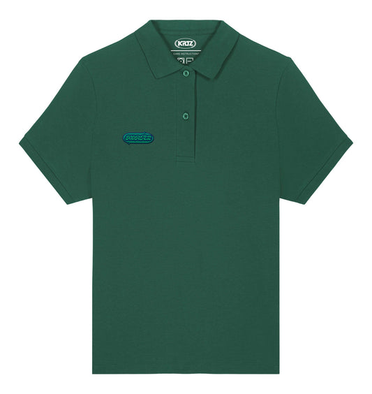 KORTEZ - Old School Badge Polo / Bottle Green