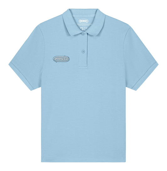 KORTEZ - Old School Badge Polo / Sky Blue