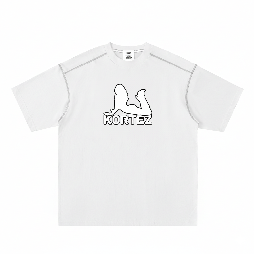 KORTEZ – Pose Contrast Tee / White