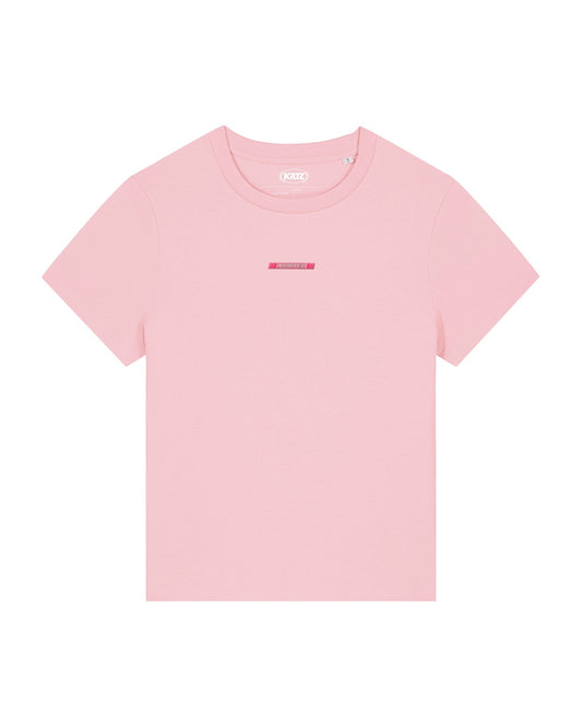 KORTEZ - Retro Logo Tee / Cotton Pink