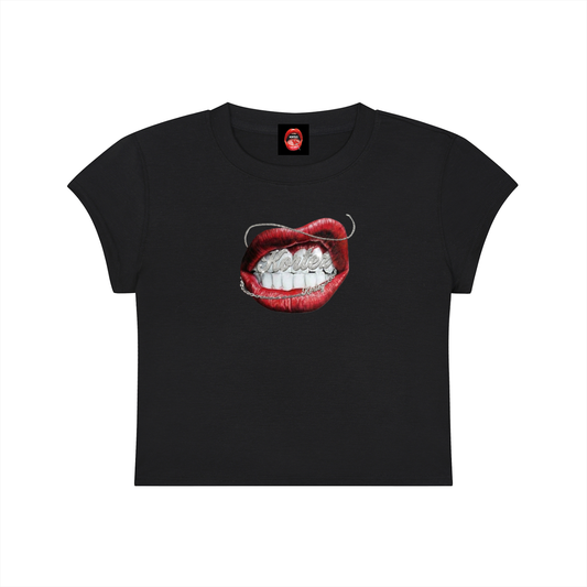 KORTEZ - Slim-Fit Cropped T-Shirt / Black