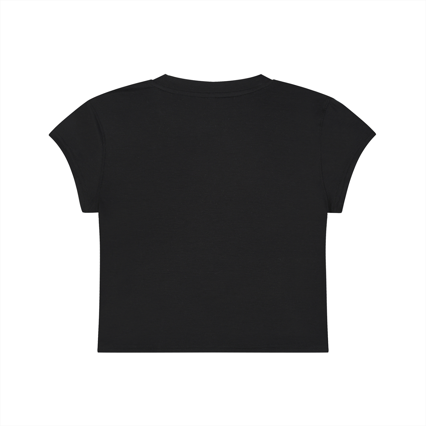 KORTEZ - Slim-Fit Cropped T-Shirt / Black
