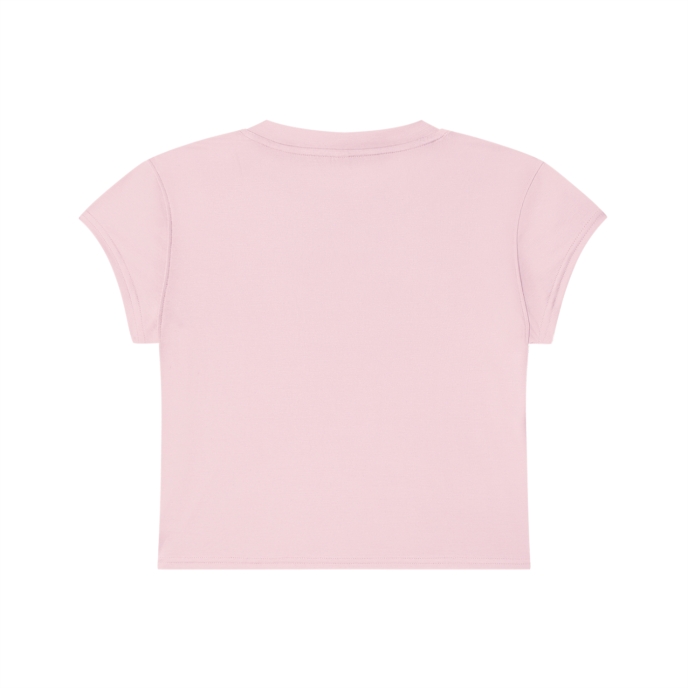 KORTEZ - Slim-Fit Cropped T-Shirt / Pink