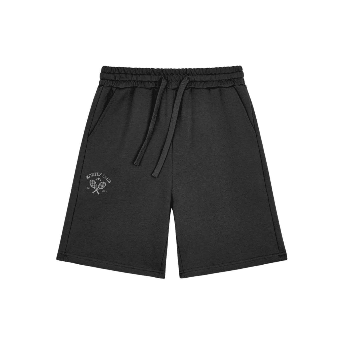 KORTEZ - TENNIS CLUB SHORTS / BLACK - GRAY