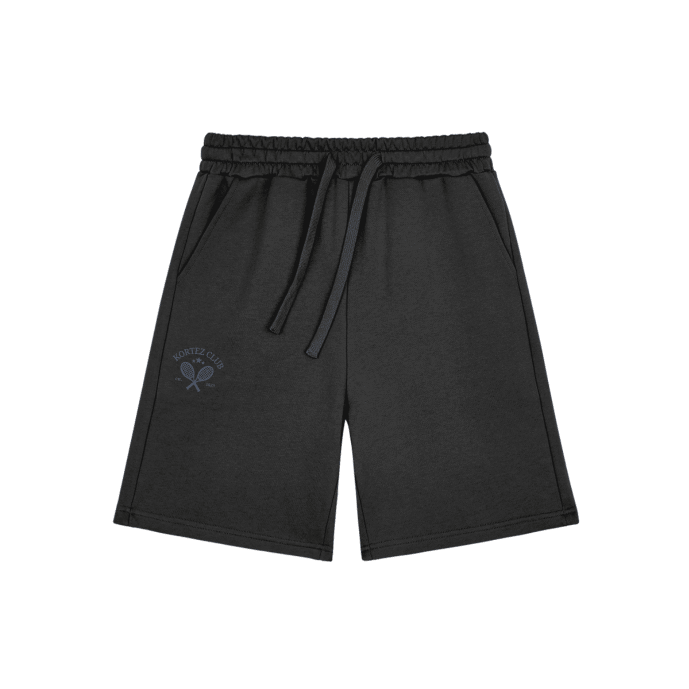 KORTEZ - TENNIS CLUB SHORTS / BLACK - ROYAL BLUE