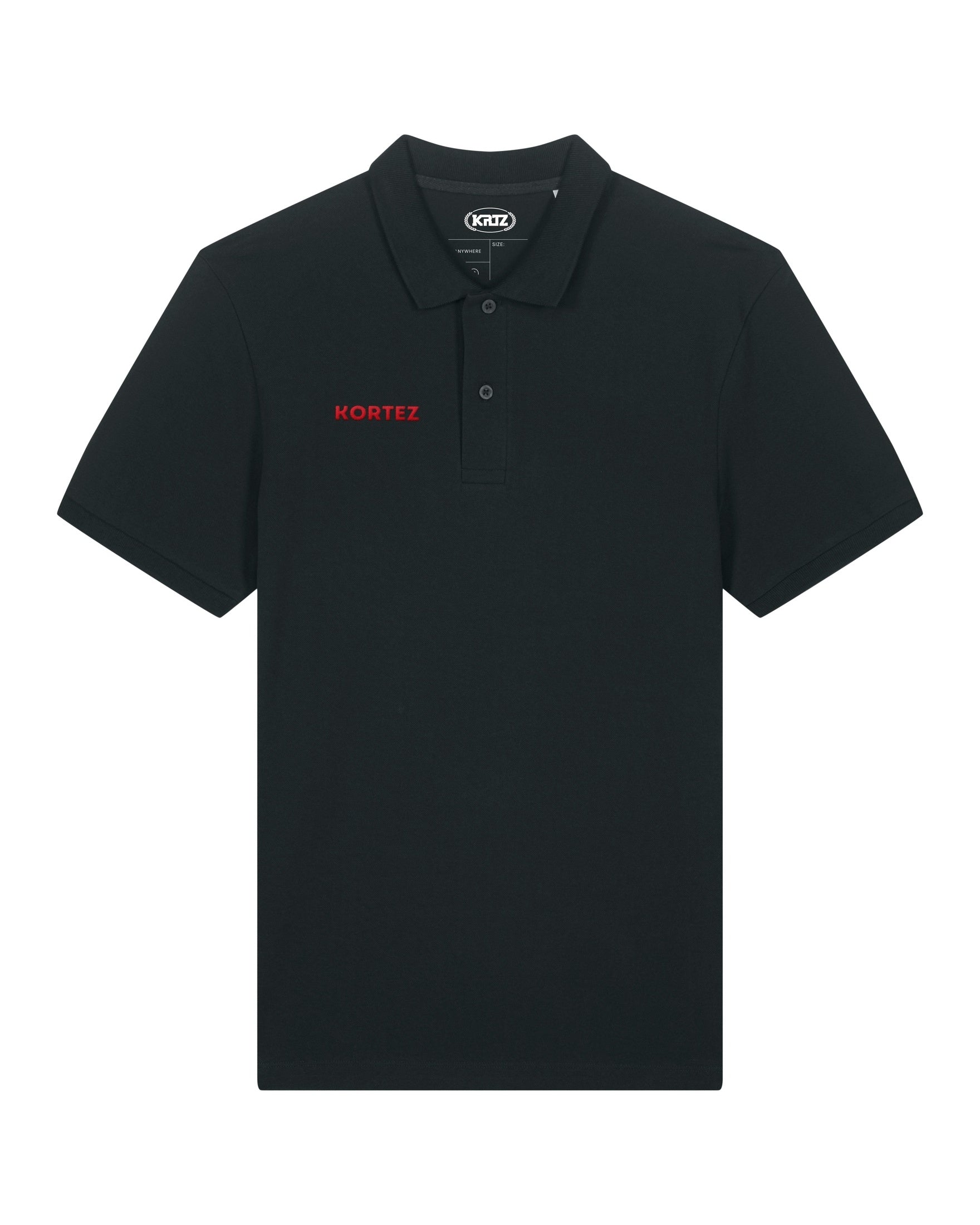 KORTEZ - Typography Polo / Black