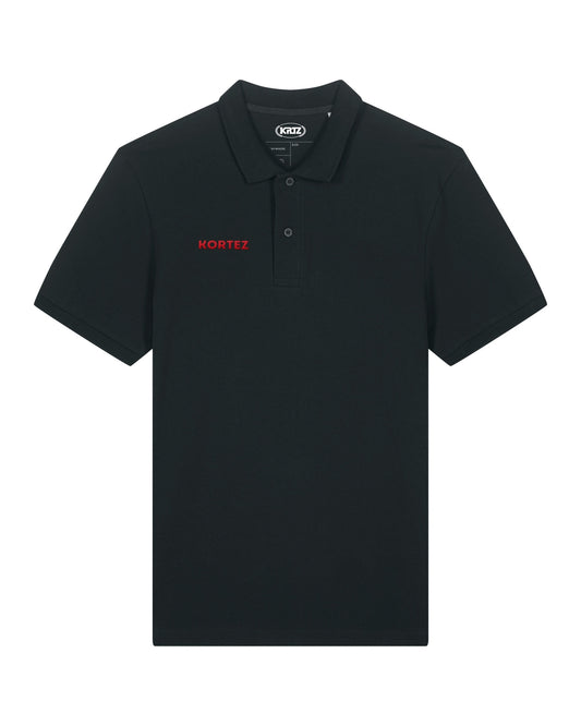 KORTEZ - Typography Polo / Black