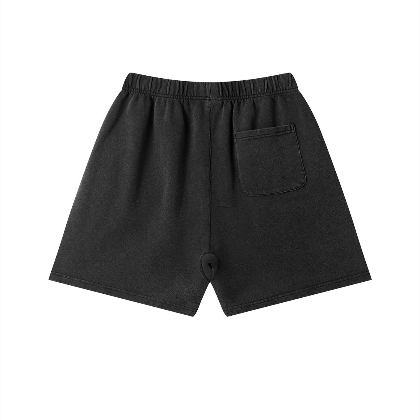 KORTEZ - Vintage Wash Cotton Shorts / Black
