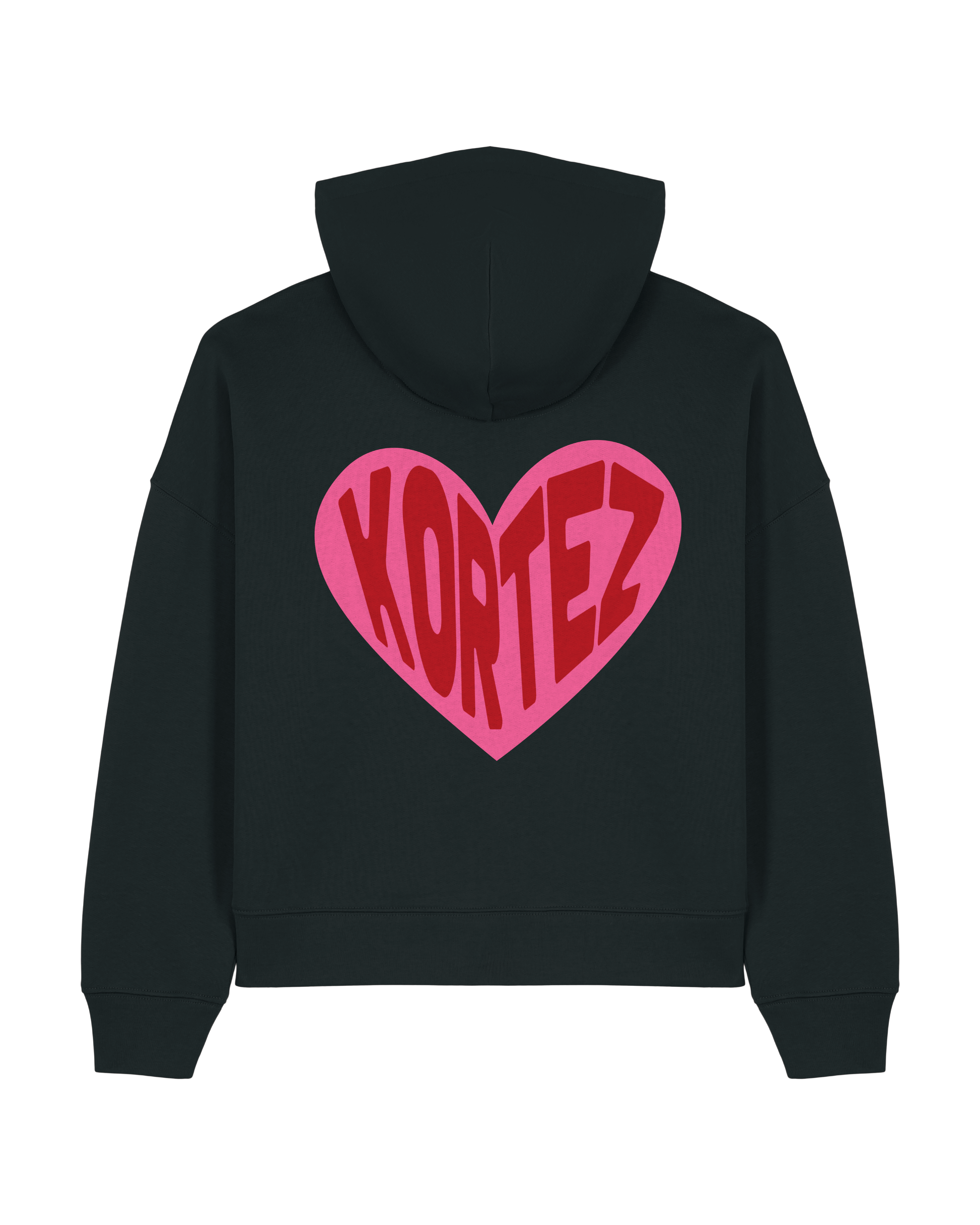 KORTEZ - HeartBeat Crop Hoodie