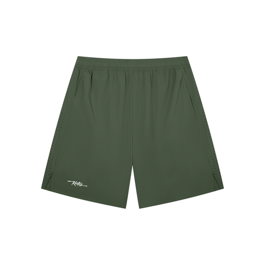 KORTEZ - Essential Lightweight Performance Shorts / Army Green