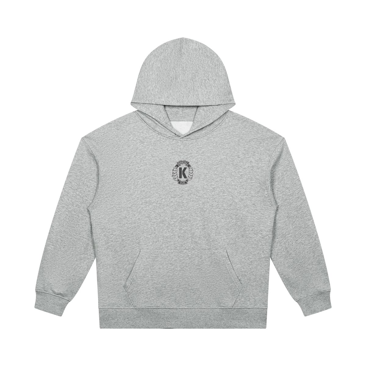 KORTEZ - Heavyweight Pullover Hoodie / Flower Gray