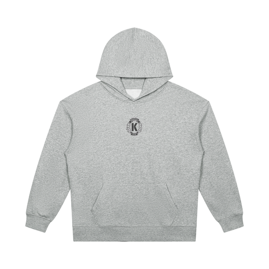KORTEZ - Heavyweight Pullover Hoodie / Flower Gray