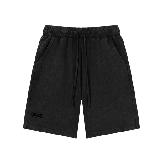 KORTEZ - Essential Waffle Knit Shorts / Black