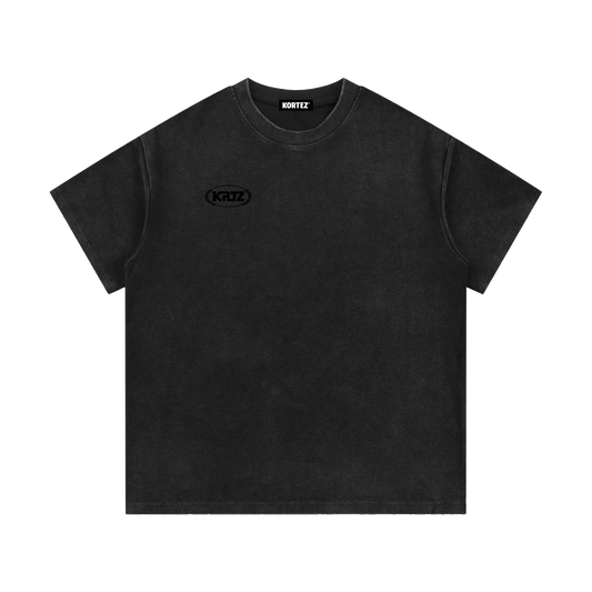 KORTEZ - Essential Waffle Knit Tee / Black