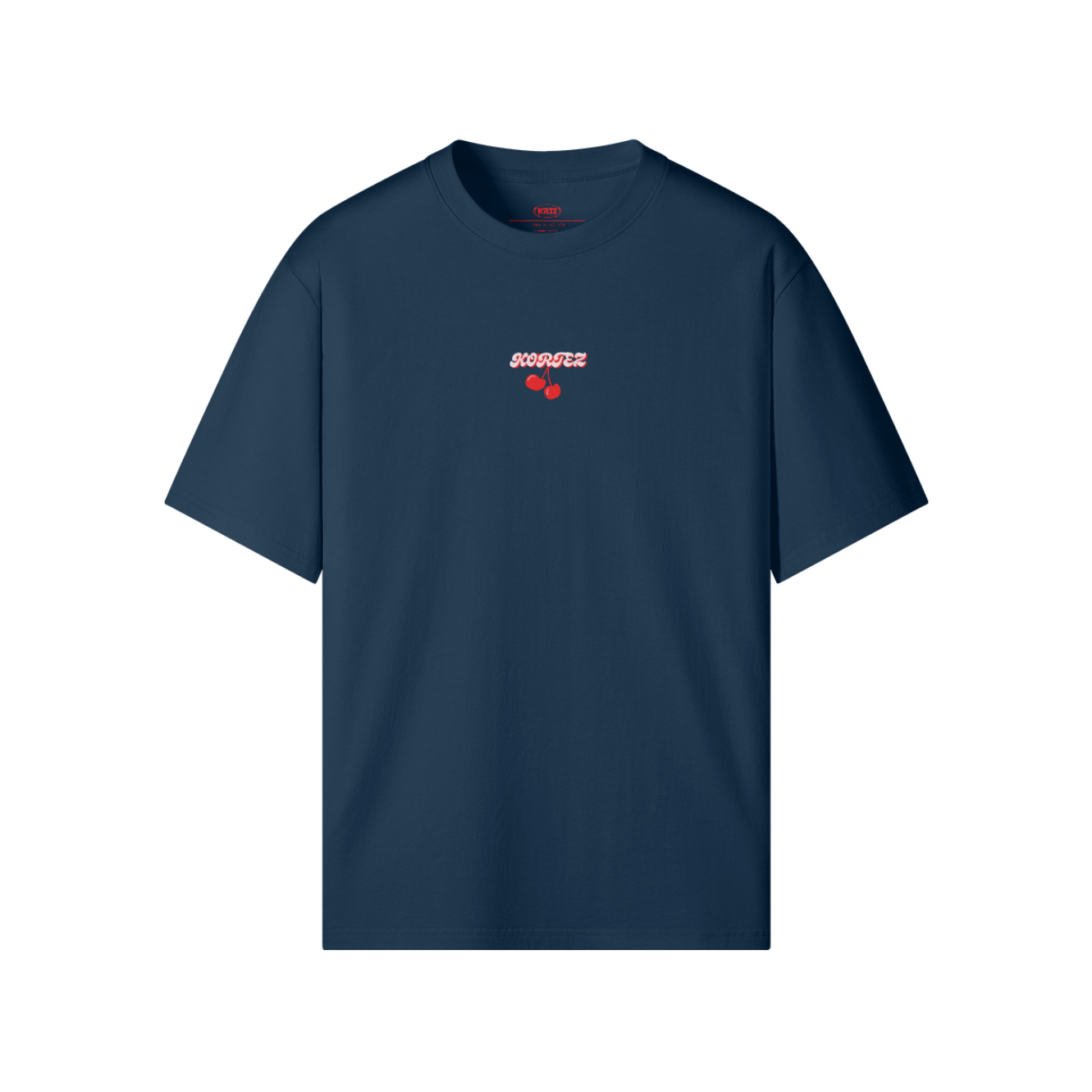 KORTEZ - CHERRY GRAPHIC TEE / INDIGO BLUE